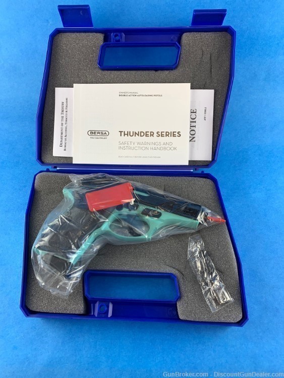 Bersa Thunder 380 Robin Egg Blue/Black .380 8 Rd - NIB-img-2