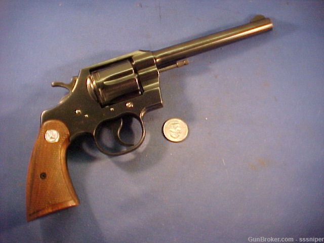 Colt “Official Police” in .22 Long Rifle Caliber with 6” barrel Excellent-img-0