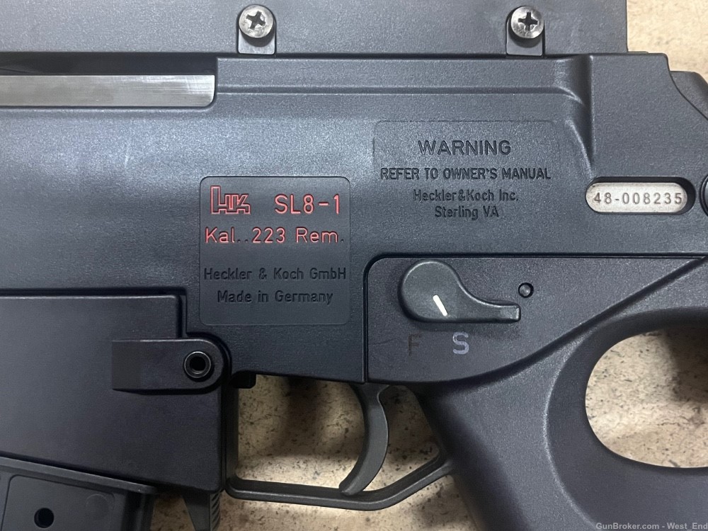 Heckler and Koch SL8-1 .223 Rem Sterling VA Two mags .01 NR -img-2