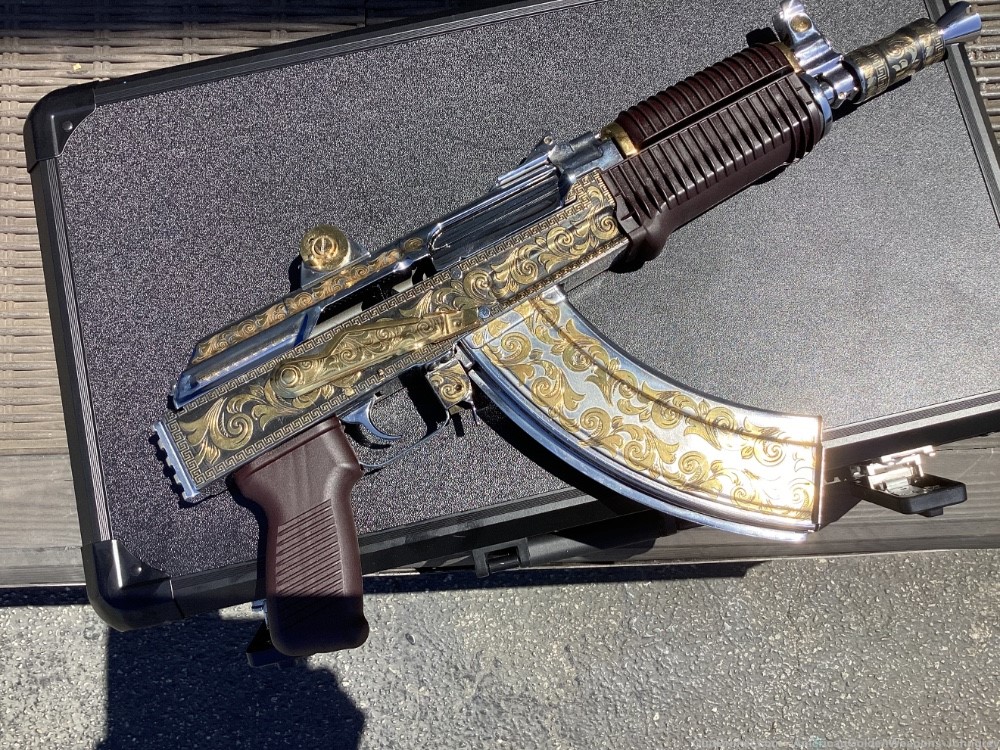 Arsenal SAM7K AK-47 Bulgarian Krinkov style custom 7.62*39 milled reciver-img-16