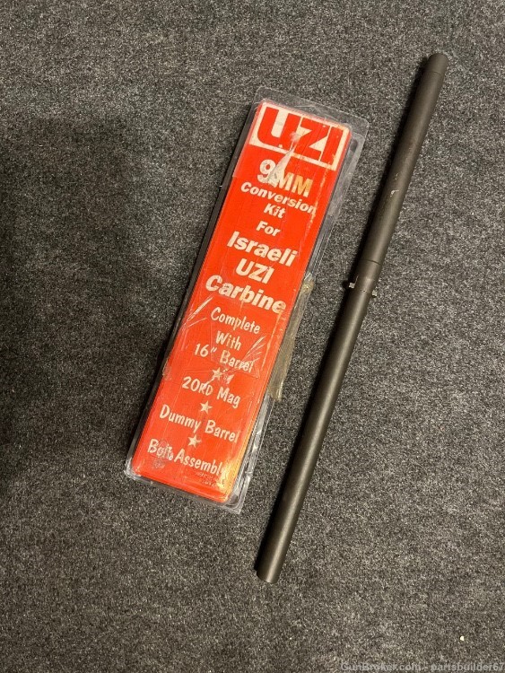 New UZI 9mm conversion kit semi auto barrel, bolt and magazine -img-0