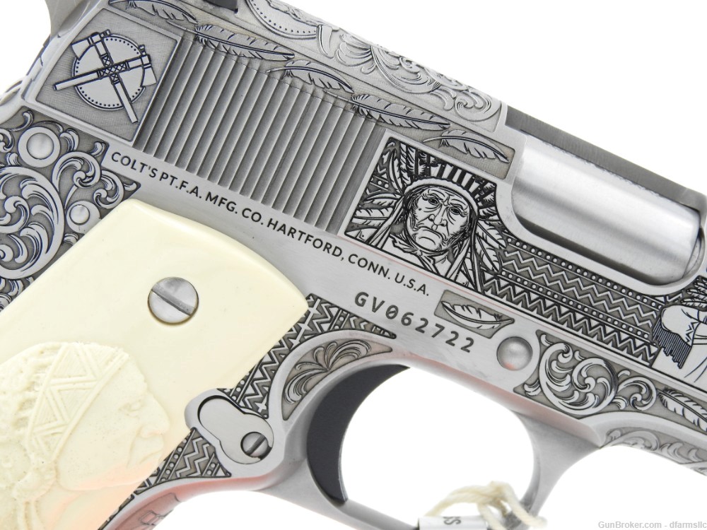 NEW RELEASE! Custom Engraved Tomahawk Colt 1911 70 Government Model 45 ACP-img-15