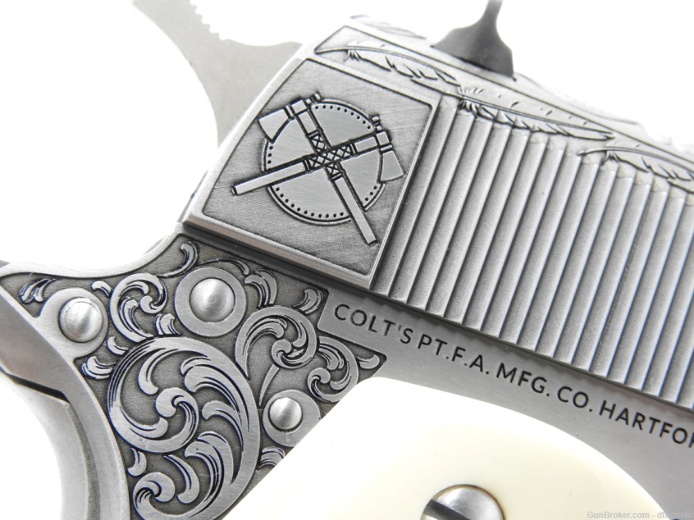 NEW RELEASE! Custom Engraved Tomahawk Colt 1911 70 Government Model 45 ACP-img-23