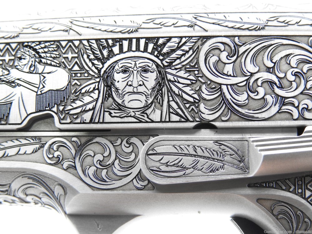 NEW RELEASE! Custom Engraved Tomahawk Colt 1911 70 Government Model 45 ACP-img-29