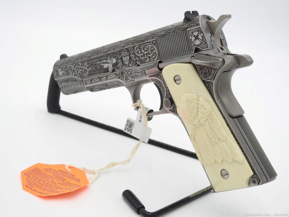 NEW RELEASE! Custom Engraved Tomahawk Colt 1911 70 Government Model 45 ACP-img-9