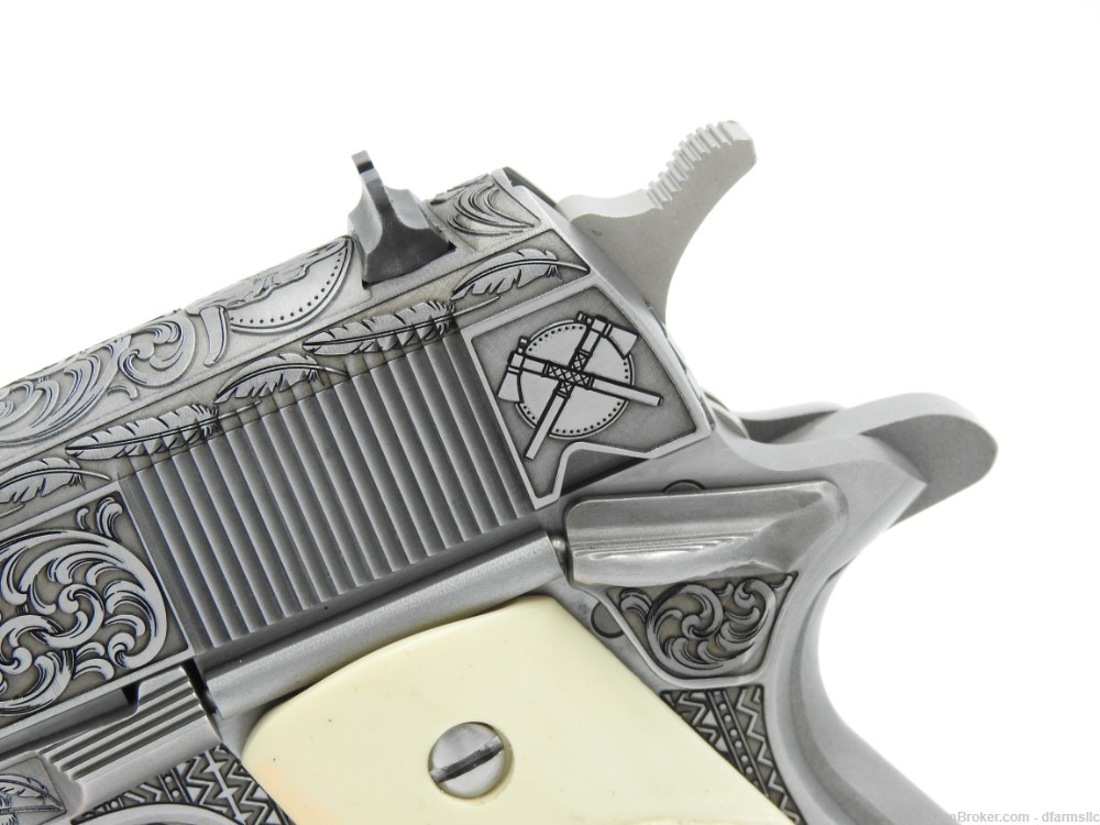 NEW RELEASE! Custom Engraved Tomahawk Colt 1911 70 Government Model 45 ACP-img-18