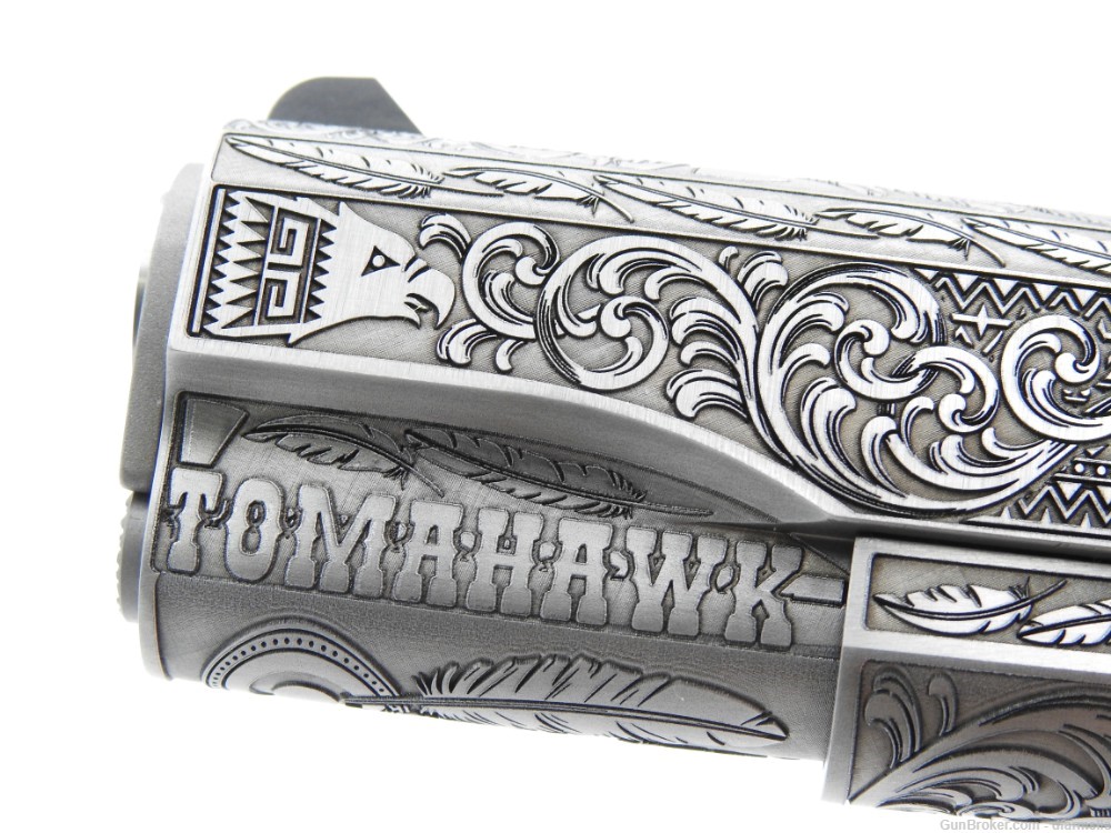 NEW RELEASE! Custom Engraved Tomahawk Colt 1911 70 Government Model 45 ACP-img-28