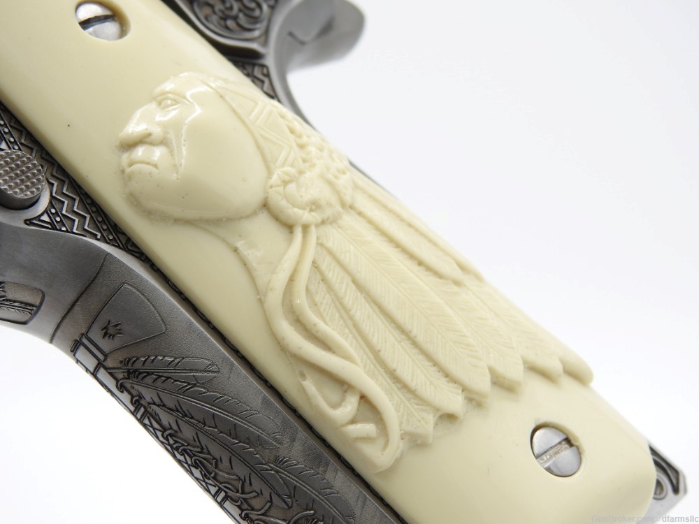 NEW RELEASE! Custom Engraved Tomahawk Colt 1911 70 Government Model 45 ACP-img-12