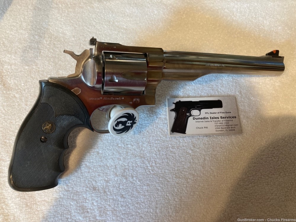 RUGER RedHawk 44 Magnum Revolver 7-1/2" Gloss Stainless Must See-img-4