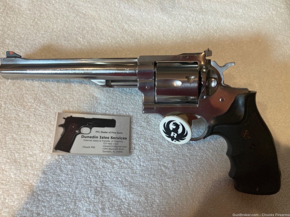 RUGER RedHawk 44 Magnum Revolver 7-1/2" Gloss Stainless Must See-img-0