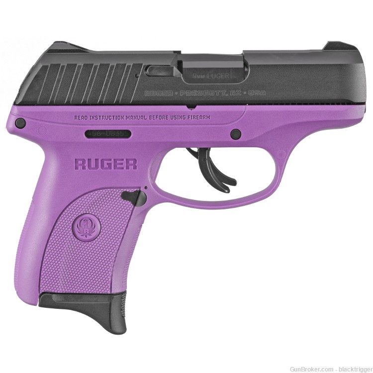 Ruger 3287 EC9s TALO Edition 9mm 3.1" 7+1 Purple Frame & Grip Black Slide  -img-5