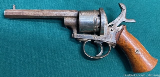 Unknown maker 36 caliber pinfire, double action revolver.-img-0