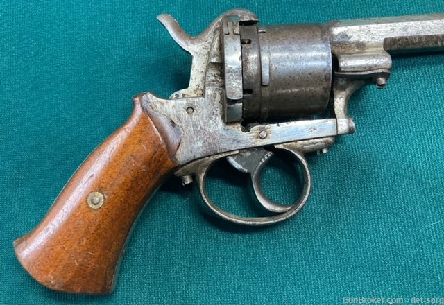 Unknown maker 36 caliber pinfire, double action revolver.-img-4