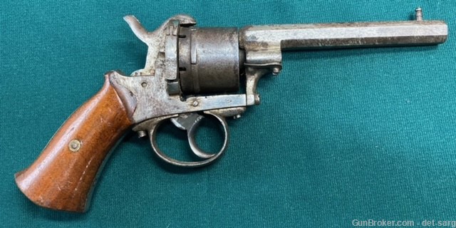 Unknown maker 36 caliber pinfire, double action revolver.-img-2
