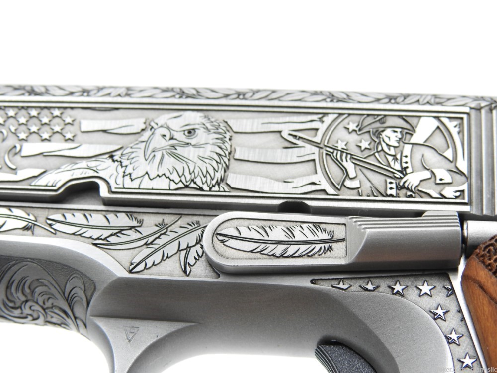 "Land of Liberty" Custom Engraved Colt Series 70 Gov't Model 1911 .38 SUPER-img-28