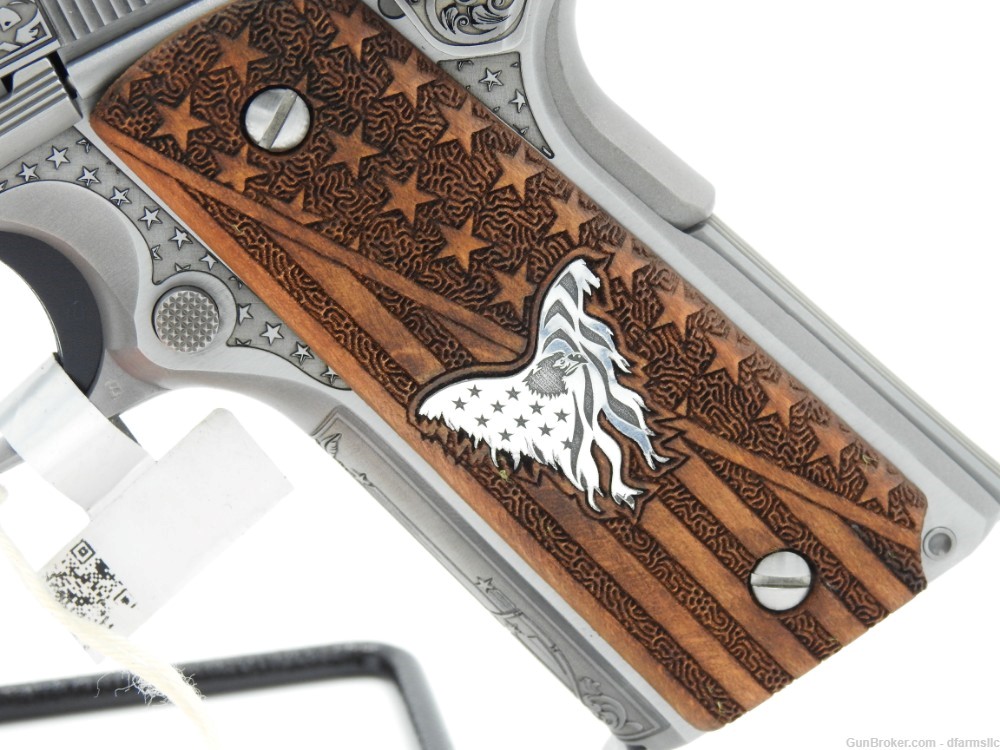 "Land of Liberty" Custom Engraved Colt Series 70 Gov't Model 1911 .38 SUPER-img-7