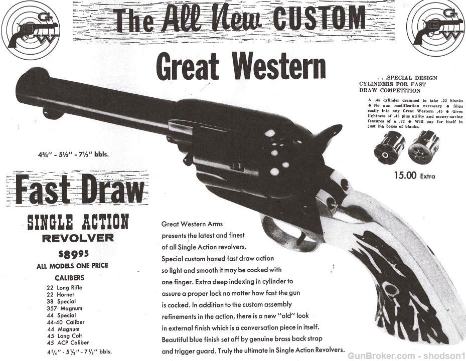 Colt SAA Great Western Firearms Fast Draw 22lr Blank Firing Cylinder-img-9