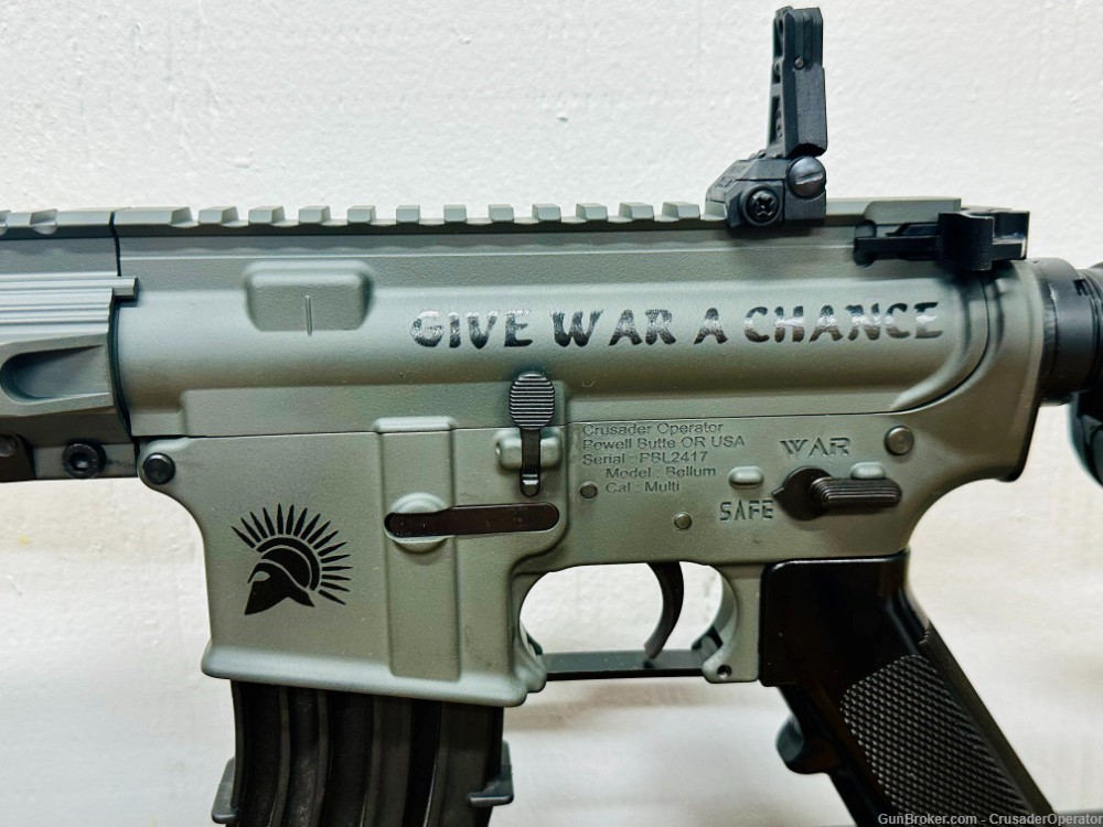 Give War A Chance- Spartan -300 AAC Blackout- Sig Dark Grey- Spiral Fluted-img-0
