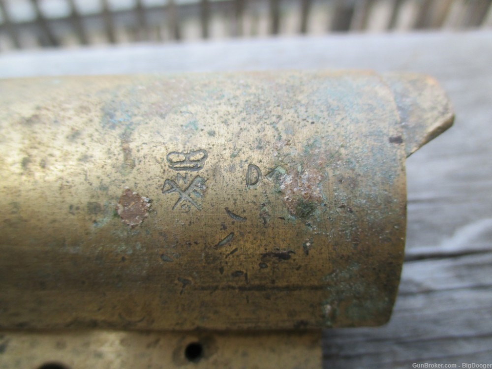 WW1 or WW2  British Brass Flare Gun Barrel Assembly  Stripped-img-1