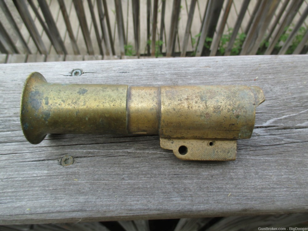 WW1 or WW2  British Brass Flare Gun Barrel Assembly  Stripped-img-0