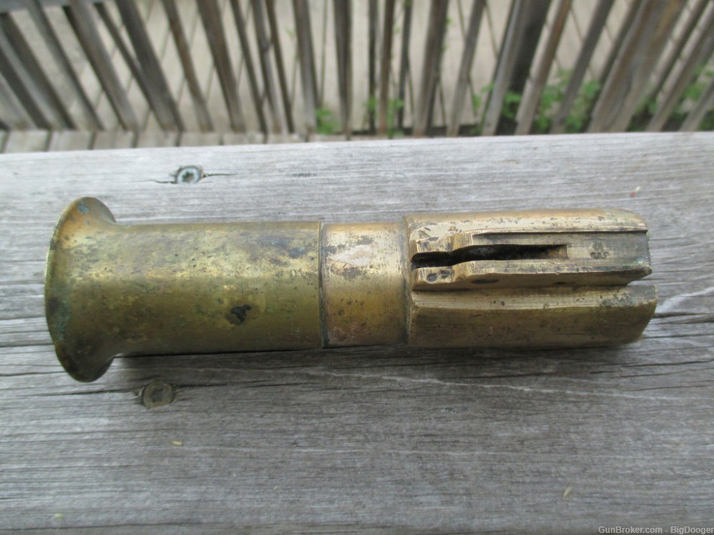 WW1 or WW2  British Brass Flare Gun Barrel Assembly  Stripped-img-2