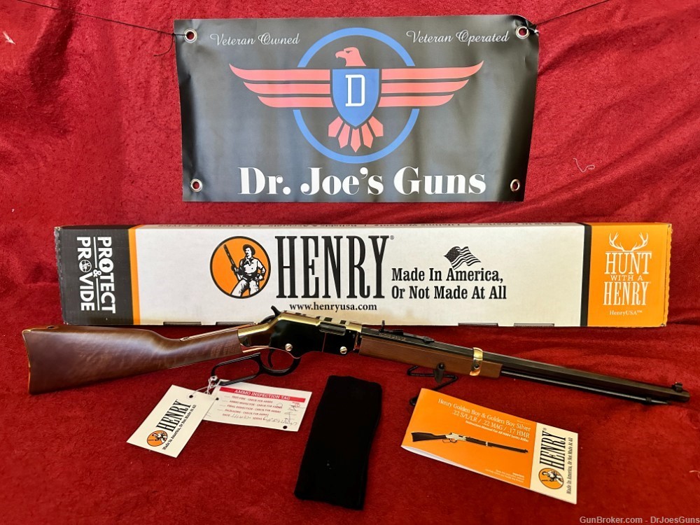HENRY GOLDEN BOY 22 LR 20" 16-RD LEVER ACTION-New-Must Go-Store Closing!-img-0