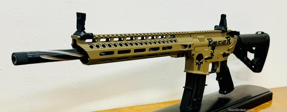Punisher AR15 - 300 Blackout- Spiral Fluted - Coyote Tan-img-2