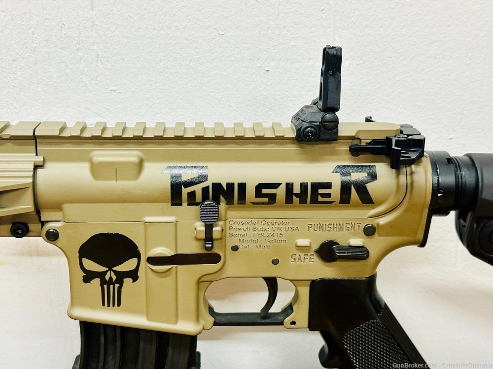 Punisher AR15 - 300 Blackout- Spiral Fluted - Coyote Tan-img-0