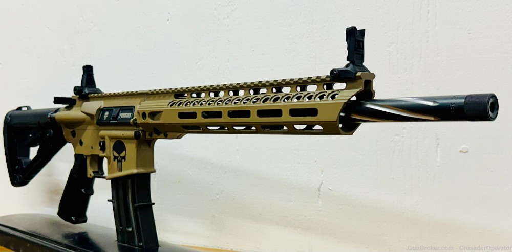 Punisher AR15 - 300 Blackout- Spiral Fluted - Coyote Tan-img-3