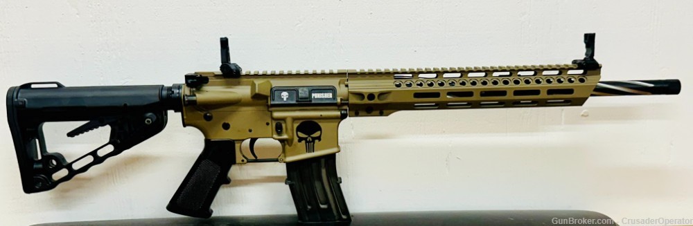 Punisher AR15 - 300 Blackout- Spiral Fluted - Coyote Tan-img-4