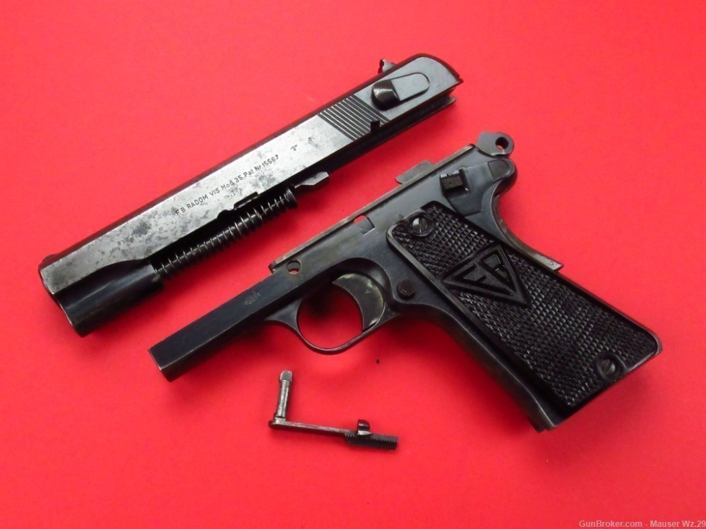 VERY RARE 1940 Occupation Radom VIS Polish Pistol WWII 9mm Luger P38 P35-img-70