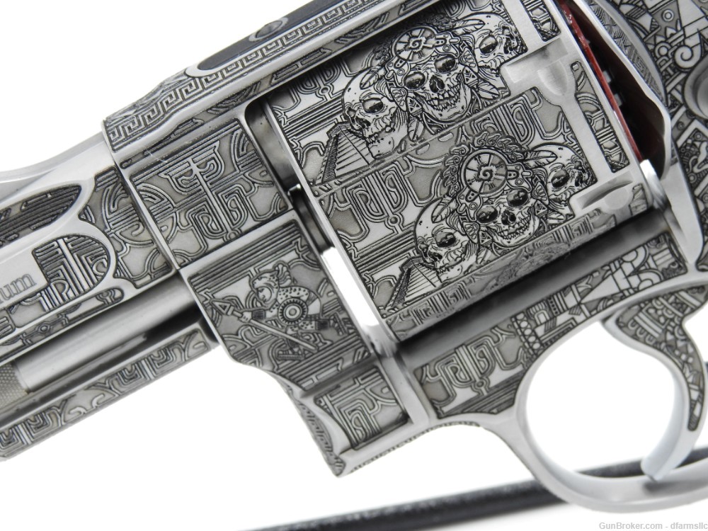 Rare Unique Custom Engraved Aztec S&W Smith & Wesson 629 PC 2.625" 44 MAG -img-5