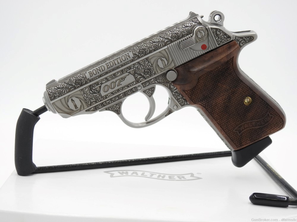 Ultra Rare Custom Engraved Walther PPK/S .380 ACP  007 James Bond Edition!-img-3