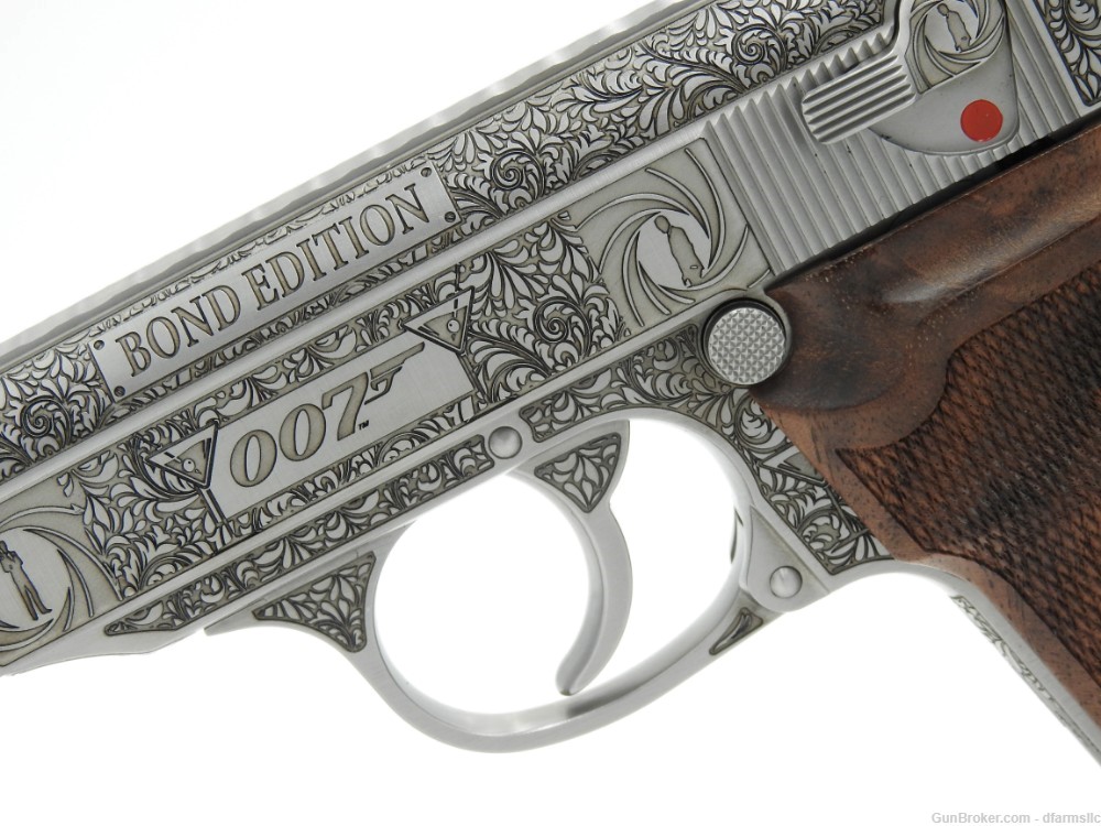 Ultra Rare Custom Engraved Walther PPK/S .380 ACP  007 James Bond Edition!-img-5
