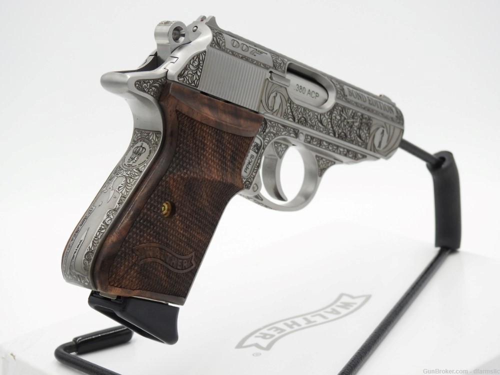 Ultra Rare Custom Engraved Walther PPK/S .380 ACP  007 James Bond Edition!-img-11