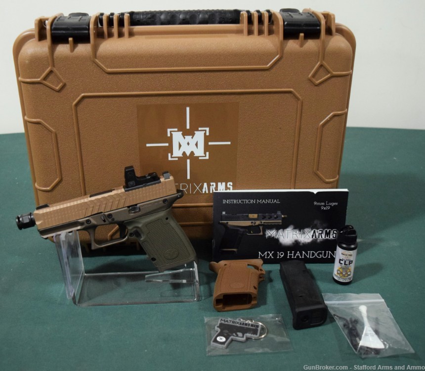 MATRIX ARMS MX-19 9mm 4 1/2" TB Primary Arms RD Trijicaon LNIB-img-0