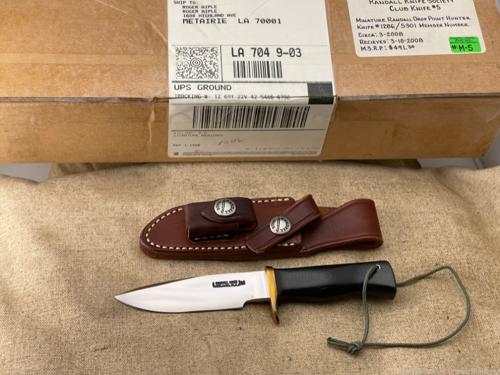 Randall Miniature RKS5 Club Knife Drop Point Hunter New-img-0