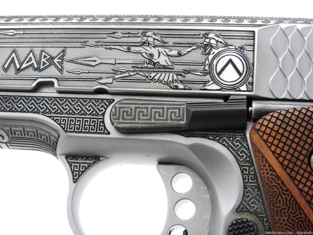 Rare Custom Engraved S&W Smith & Wesson 1911 E Series 45 ACP Molon Labe-img-26