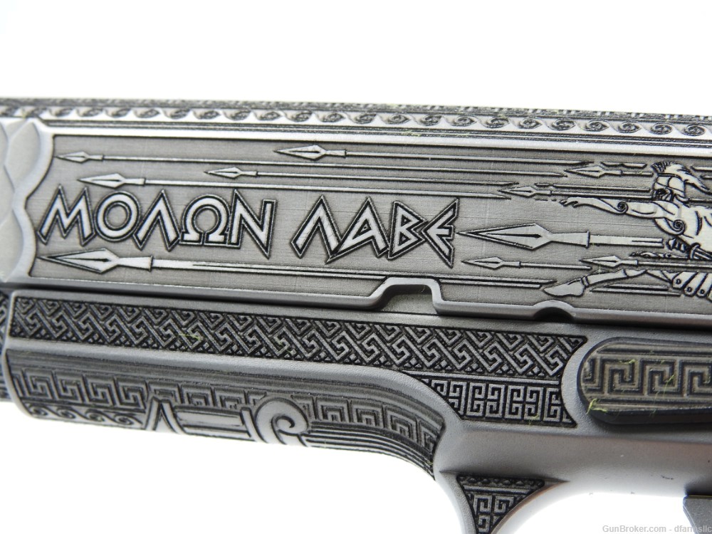 Rare Custom Engraved S&W Smith & Wesson 1911 E Series 45 ACP Molon Labe-img-27