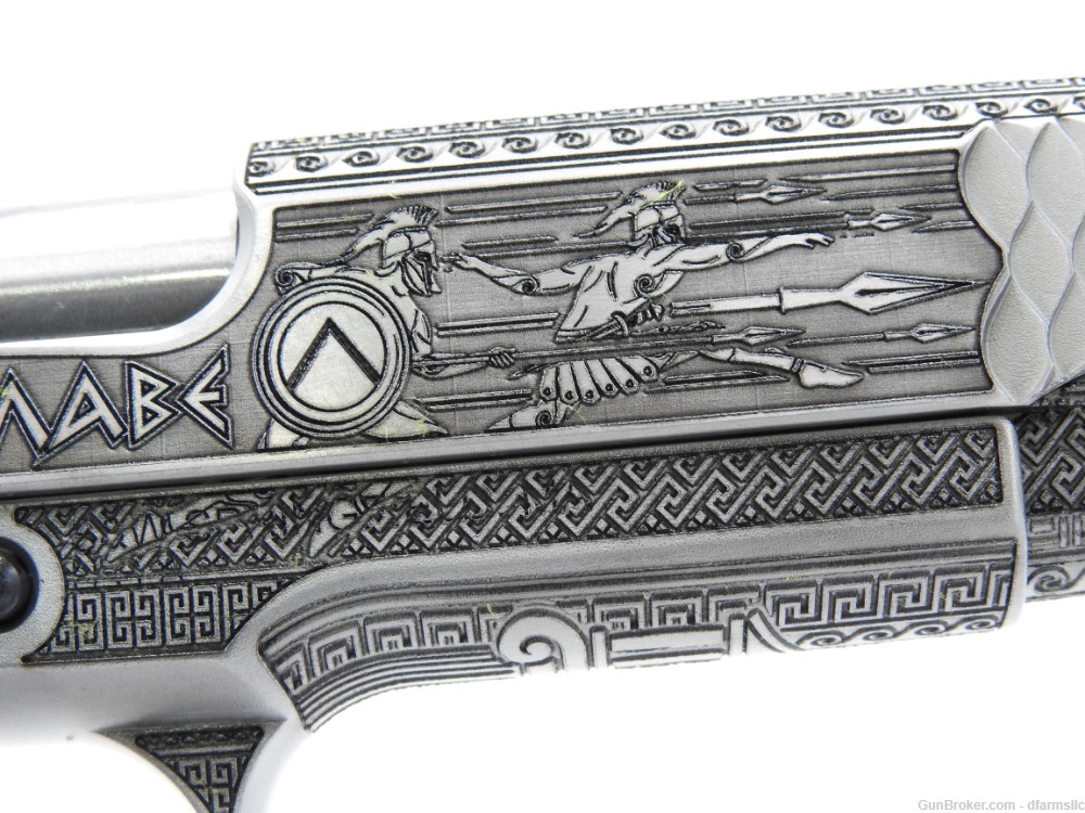 Rare Custom Engraved S&W Smith & Wesson 1911 E Series 45 ACP Molon Labe-img-19