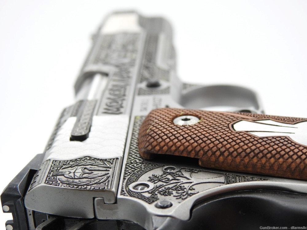 Rare Custom Engraved S&W Smith & Wesson 1911 E Series 45 ACP Molon Labe-img-30