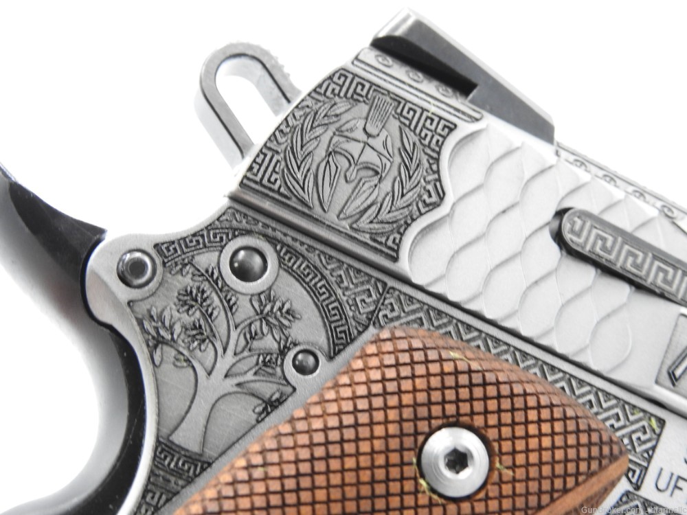 Rare Custom Engraved S&W Smith & Wesson 1911 E Series 45 ACP Molon Labe-img-21