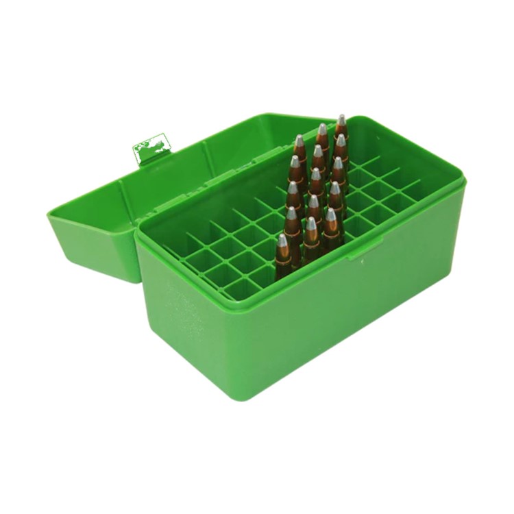 MTM 50 Round 270 Win 30-06 25-06 Green Flip-Top Ammo Box (RL-50-10)-img-2