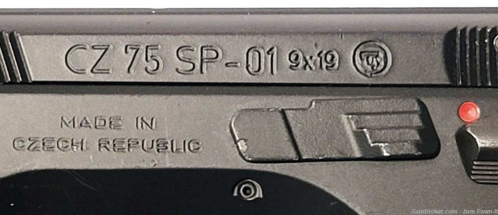 CZ USA CZ 75 SP-01 9mm 4.6" TRU DOT 2018 SEMI-AUTO PISTOL w/ 2 MAGS + CASE-img-7