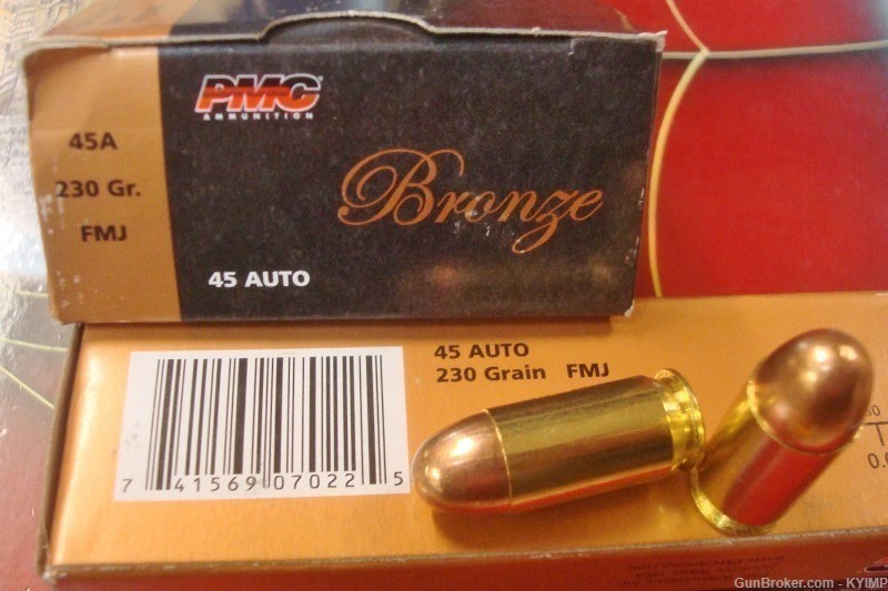 200 PMC .45 acp FMJ 230 grain 45A new Brass Ammunition-img-3