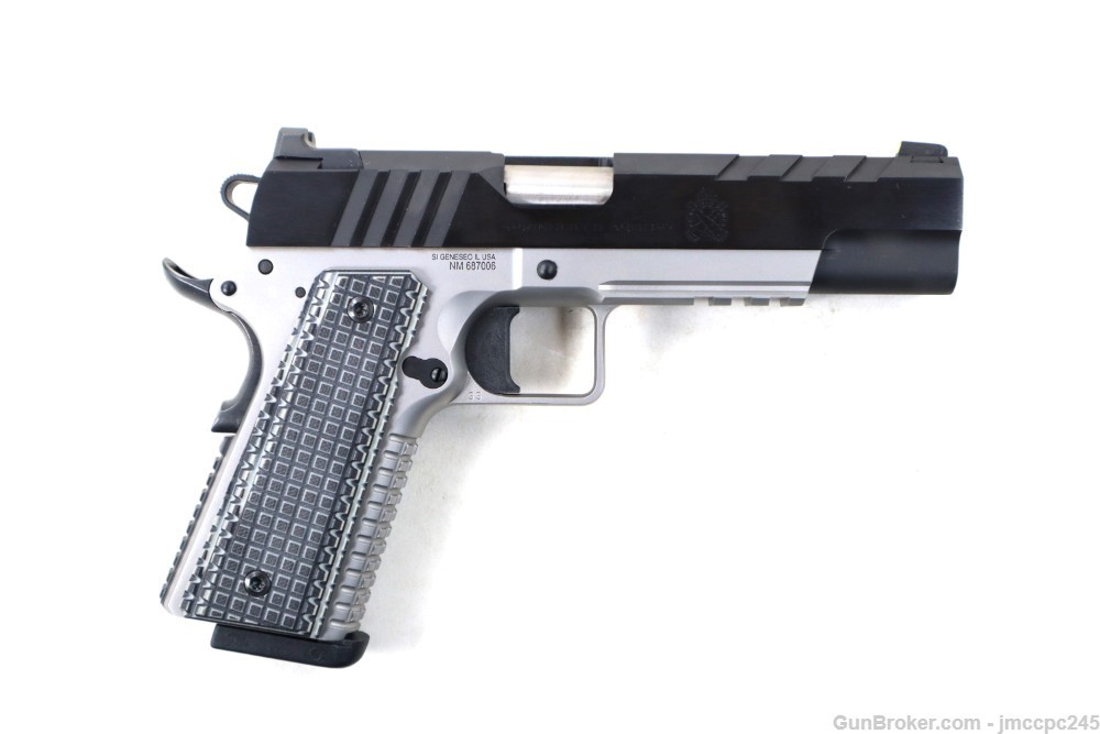 Like New Springfield Armory 1911 Emissary 9mm Pistol W/ Box Stainless Blued-img-11