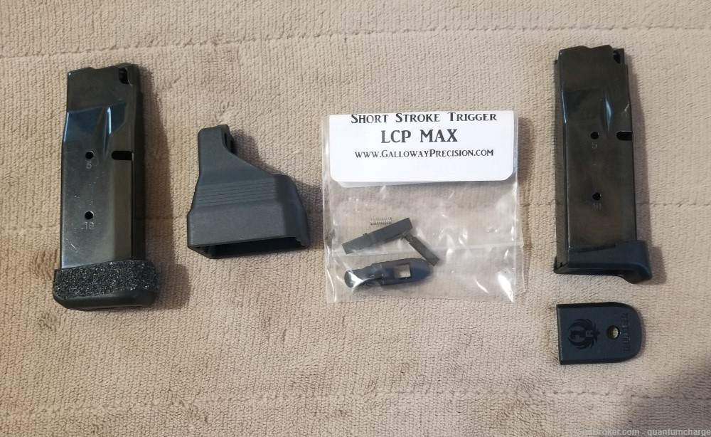Ruger LCP MAX .380 - Weapon Light, 3 Mags, Galloway Trigger, Pocket Holster-img-8