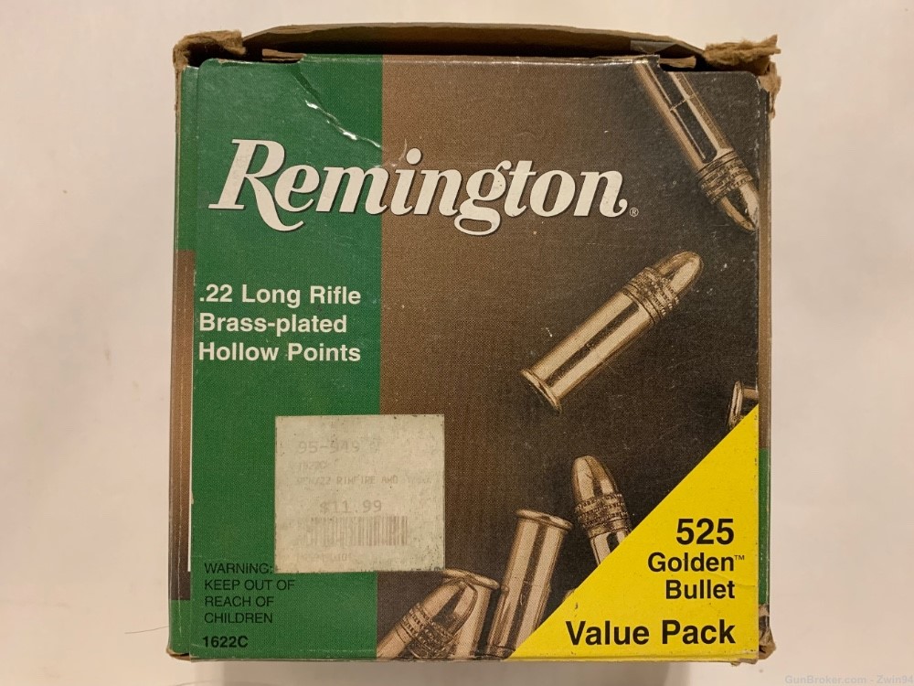 Remington 22 Long Rifle Brass Plated Hollow Point -img-0