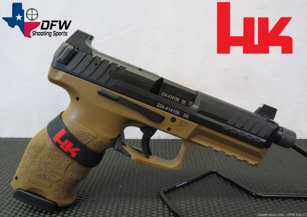 PENNY! HECKLER & KOCH HK VP9 TACTICAL FDE 9MM W/ 4.7" BARREL, NIB!-img-0