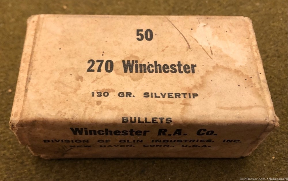 Sealed 50 count box Winchester Silvertip projectiles 130gr bullets-img-0
